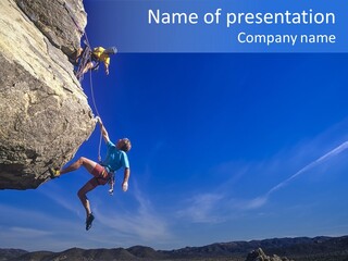 Courage Top Achievement PowerPoint Template