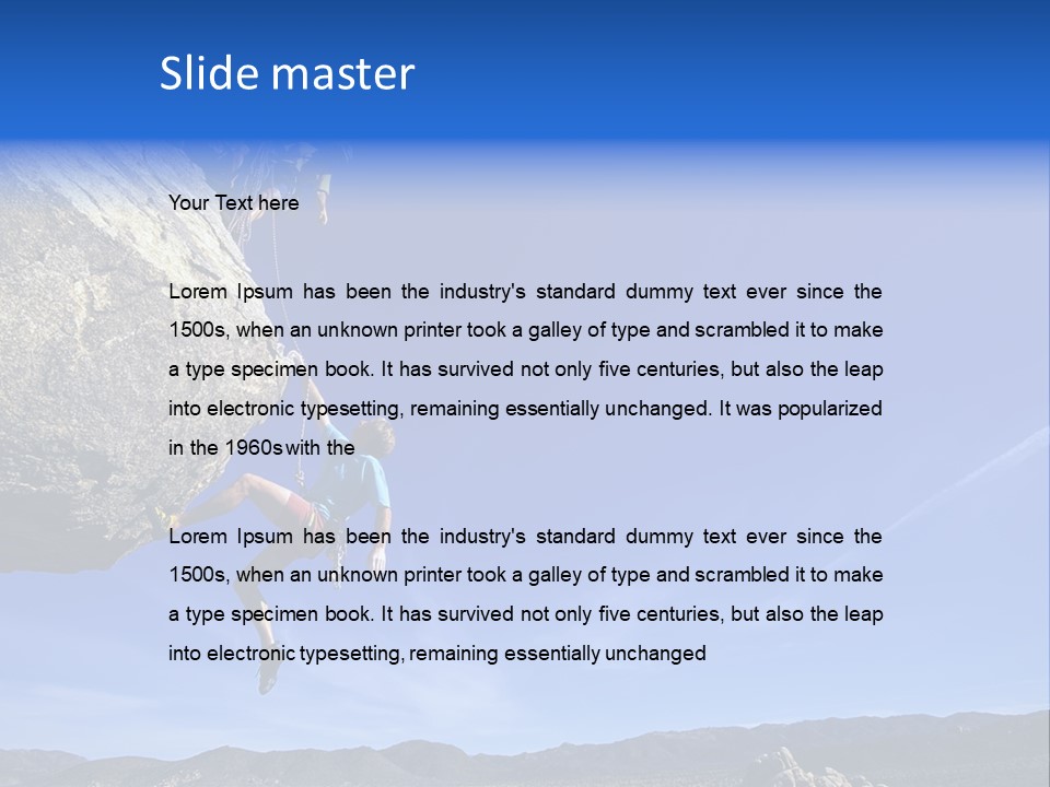 Courage Top Achievement PowerPoint Template