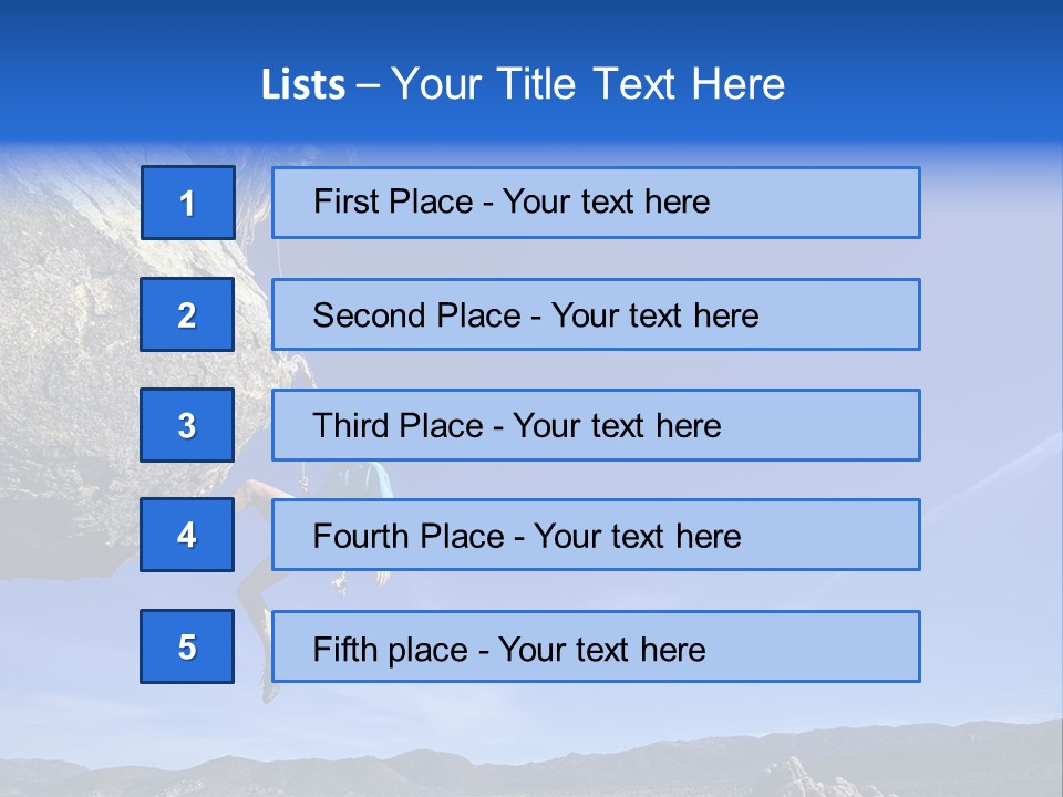 Courage Top Achievement PowerPoint Template
