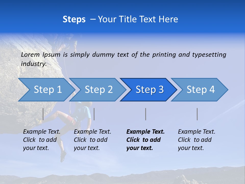 Courage Top Achievement PowerPoint Template