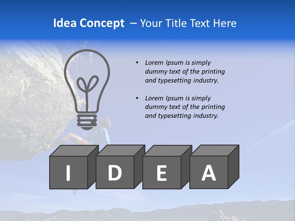 Courage Top Achievement PowerPoint Template