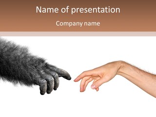 Hand Intelligent Mankind PowerPoint Template