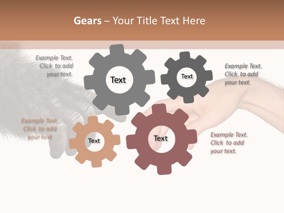 Hand Intelligent Mankind PowerPoint Template