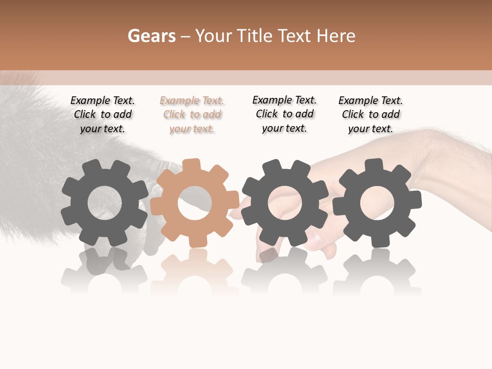 Hand Intelligent Mankind PowerPoint Template