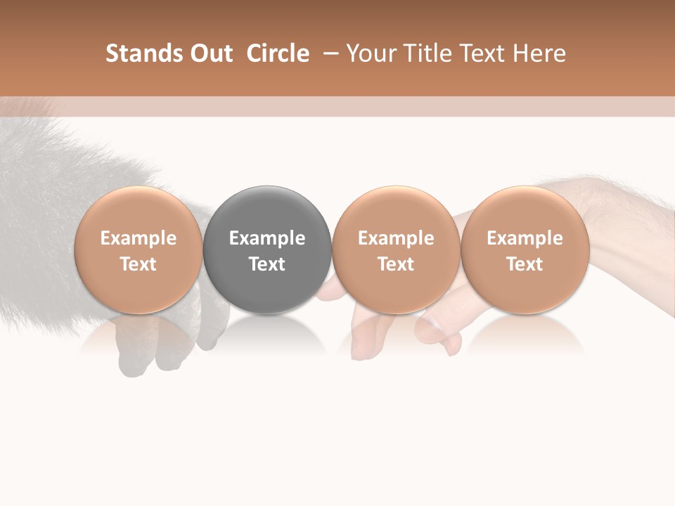 Hand Intelligent Mankind PowerPoint Template