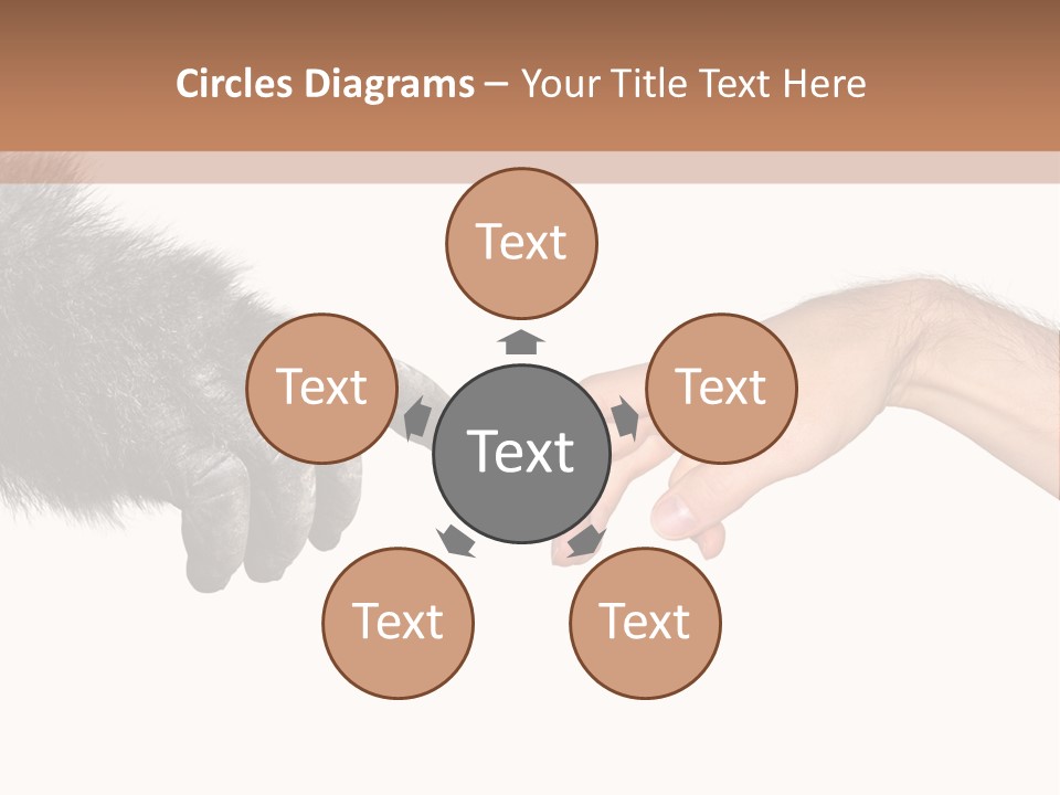 Hand Intelligent Mankind PowerPoint Template