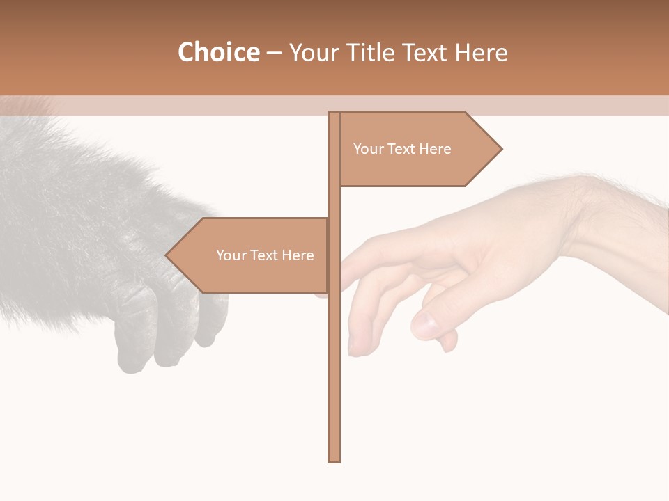 Hand Intelligent Mankind PowerPoint Template