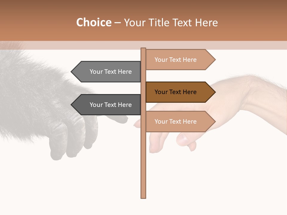 Hand Intelligent Mankind PowerPoint Template
