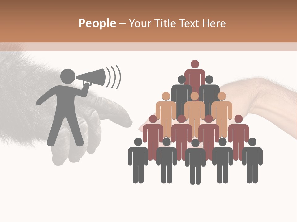 Hand Intelligent Mankind PowerPoint Template