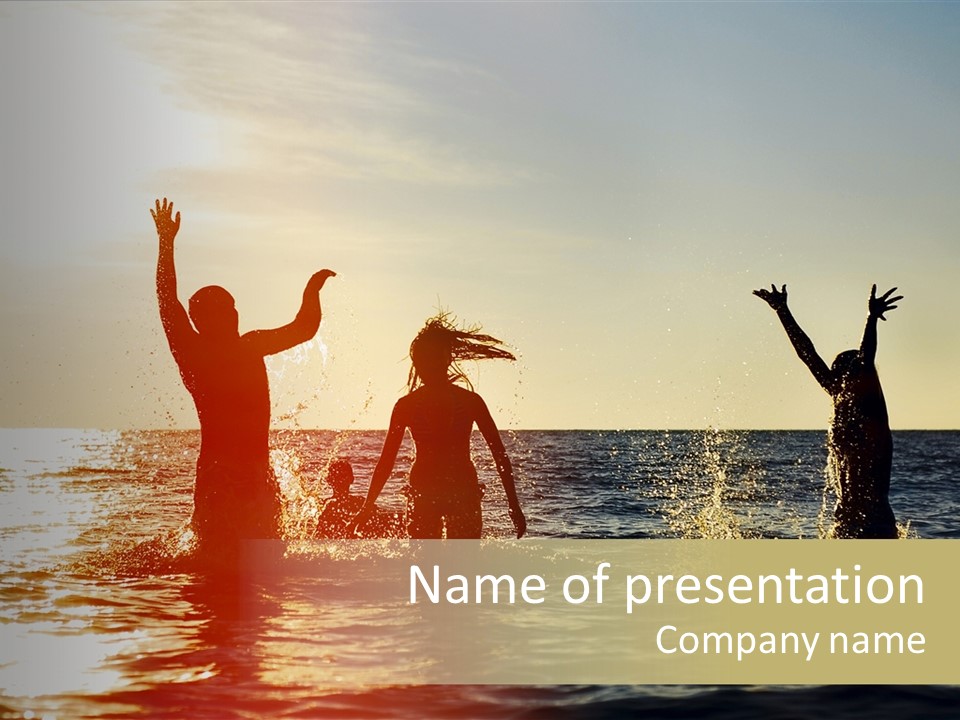 Sea Sun Holiday PowerPoint Template