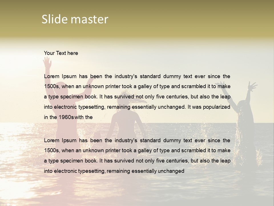 Sea Sun Holiday PowerPoint Template