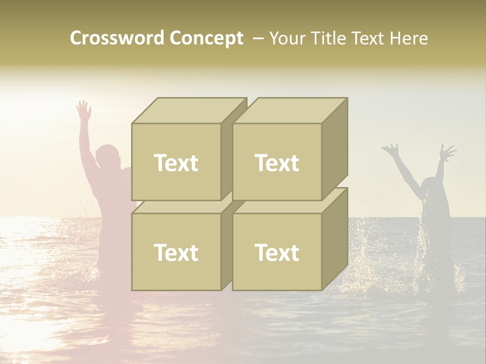 Sea Sun Holiday PowerPoint Template