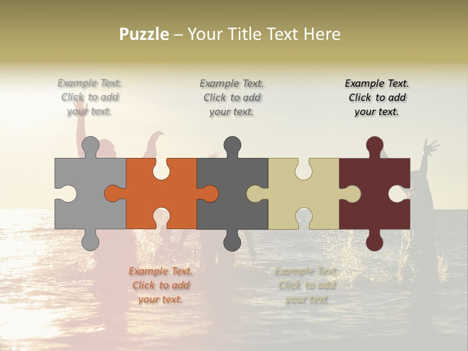 Sea Sun Holiday PowerPoint Template