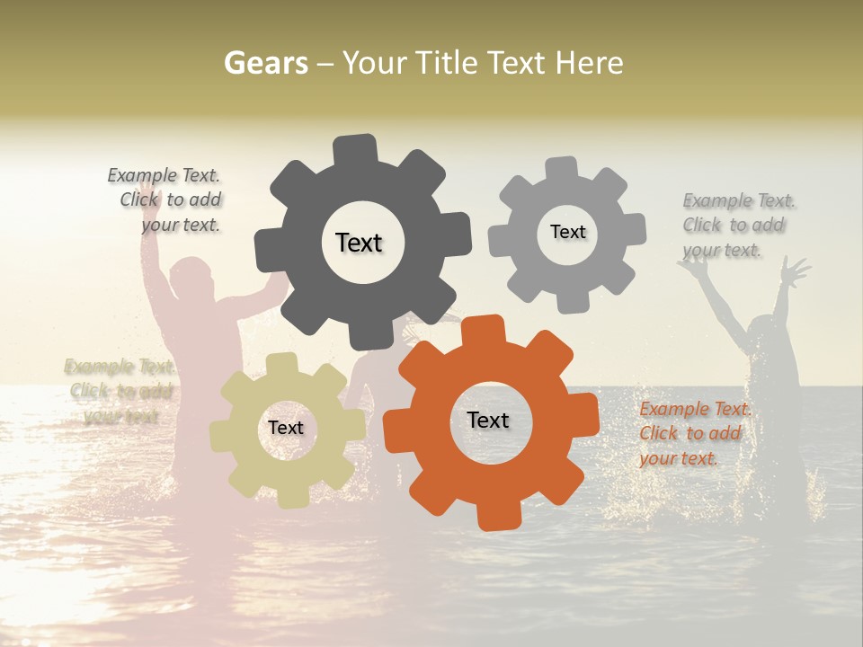 Sea Sun Holiday PowerPoint Template