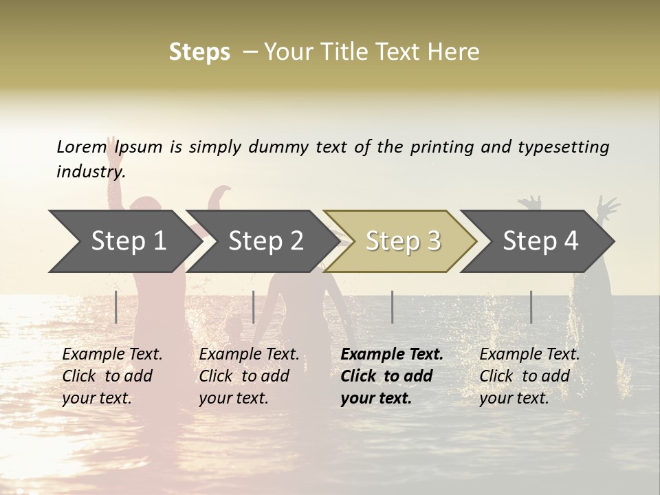Sea Sun Holiday PowerPoint Template