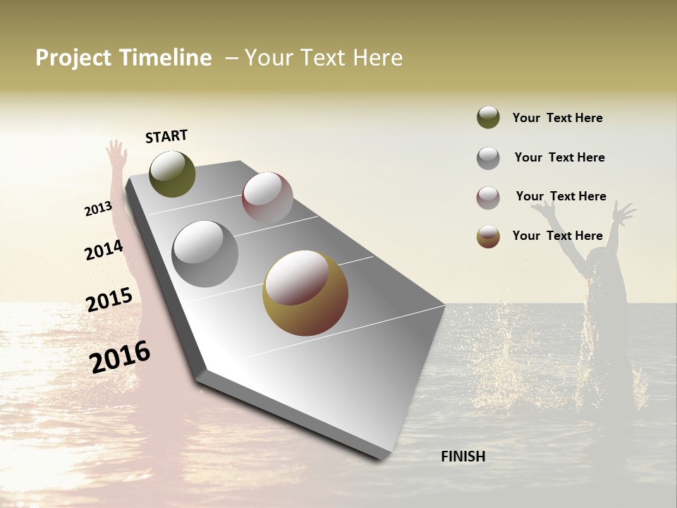 Sea Sun Holiday PowerPoint Template