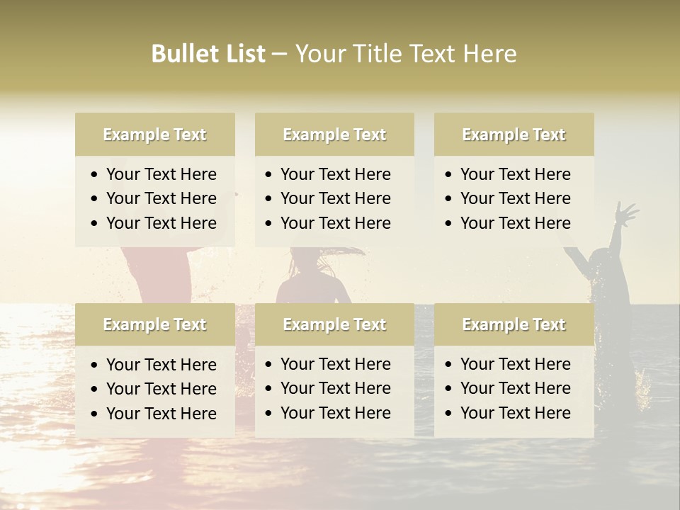 Sea Sun Holiday PowerPoint Template