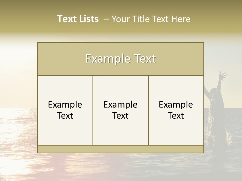 Sea Sun Holiday PowerPoint Template