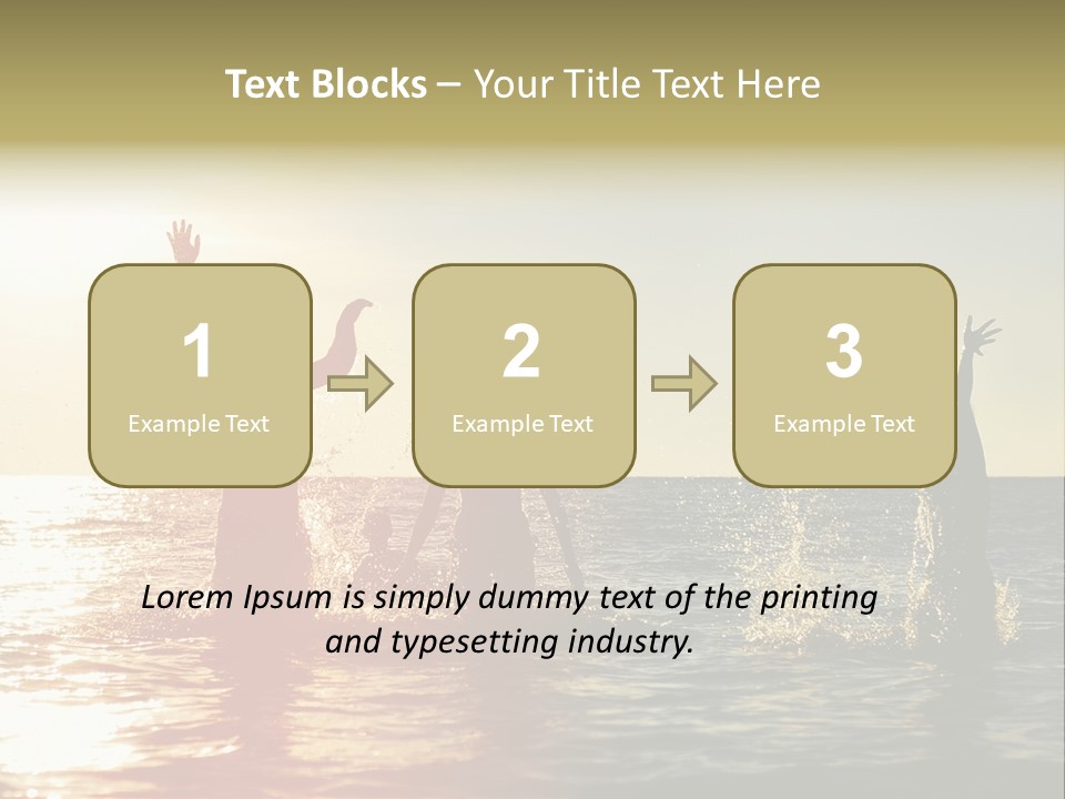Sea Sun Holiday PowerPoint Template