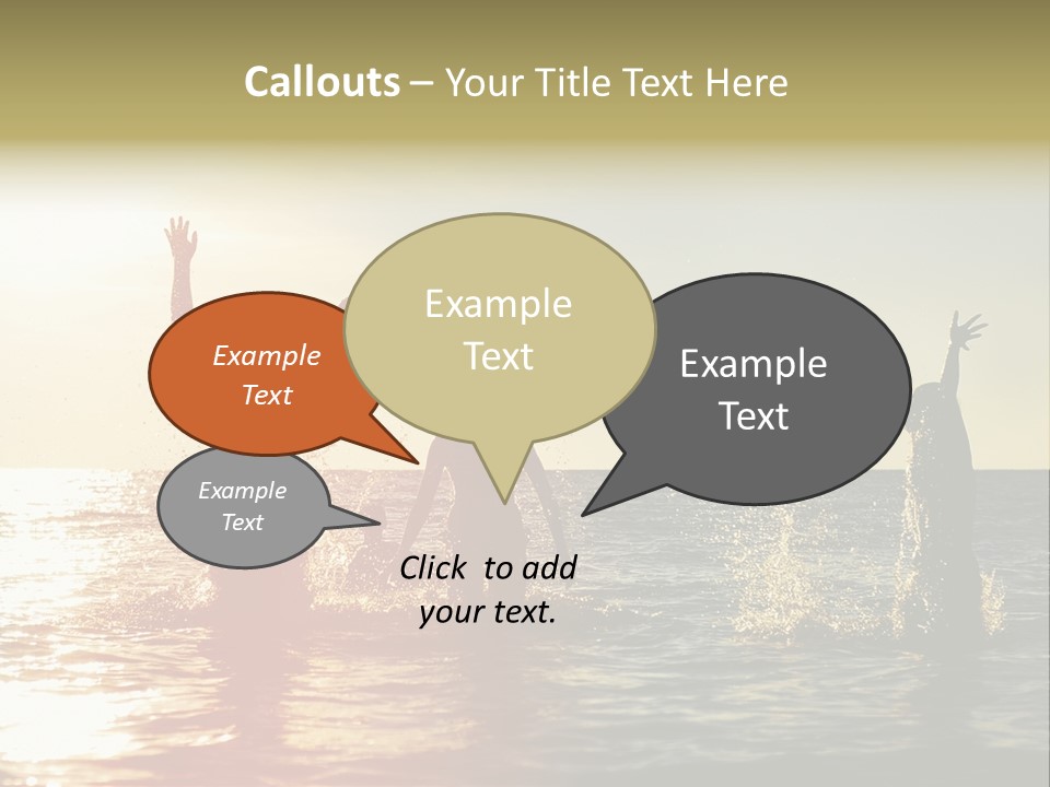 Sea Sun Holiday PowerPoint Template