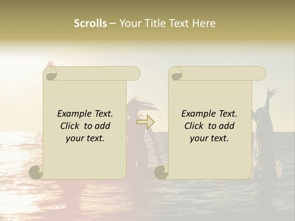 Sea Sun Holiday PowerPoint Template