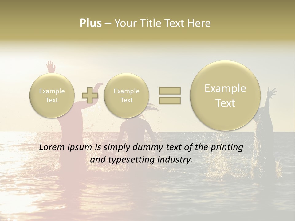 Sea Sun Holiday PowerPoint Template