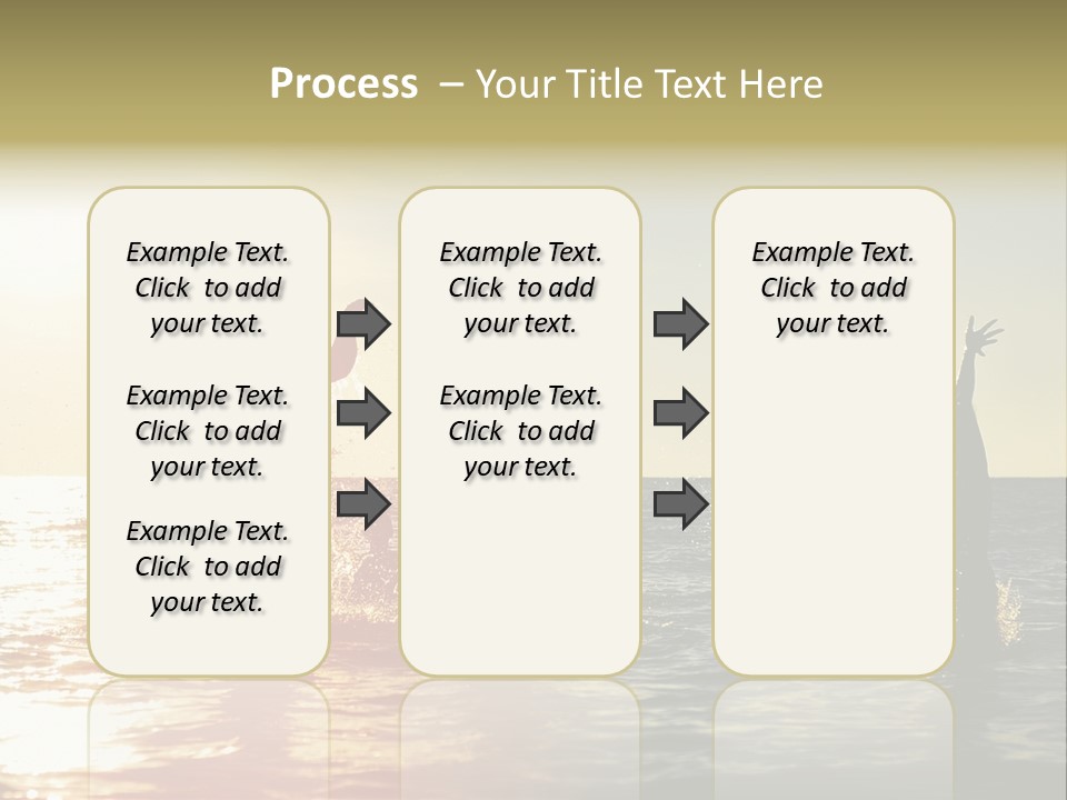 Sea Sun Holiday PowerPoint Template