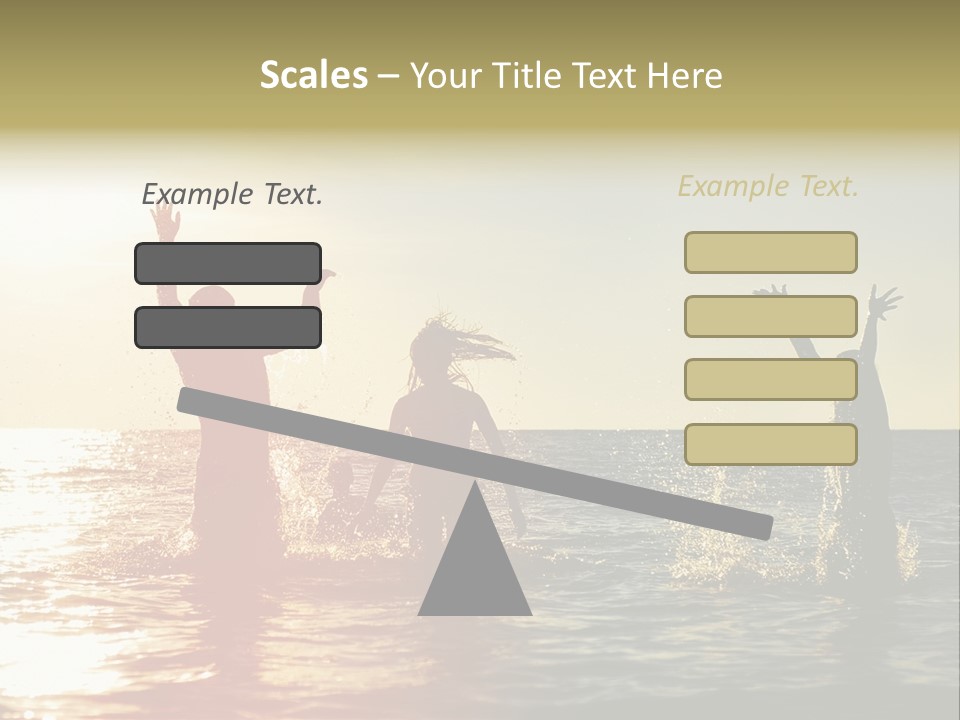 Sea Sun Holiday PowerPoint Template