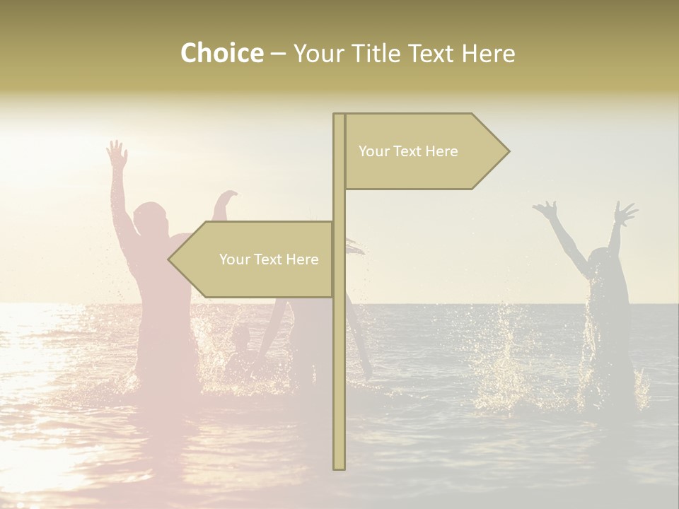 Sea Sun Holiday PowerPoint Template