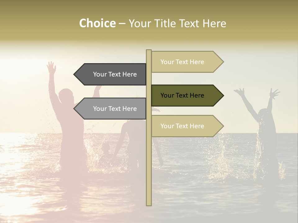 Sea Sun Holiday PowerPoint Template