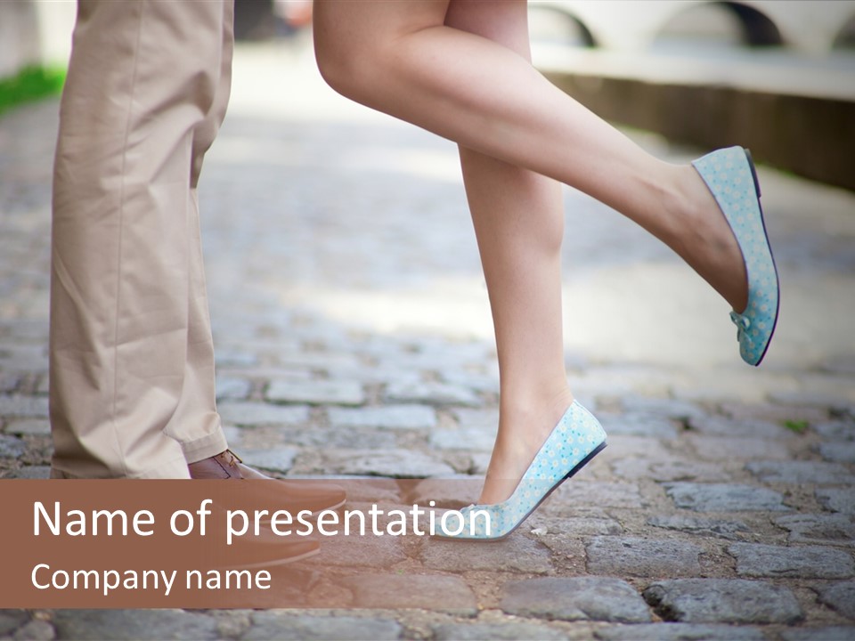 Feet Pavement Lover PowerPoint Template