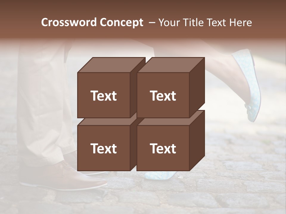 Feet Pavement Lover PowerPoint Template