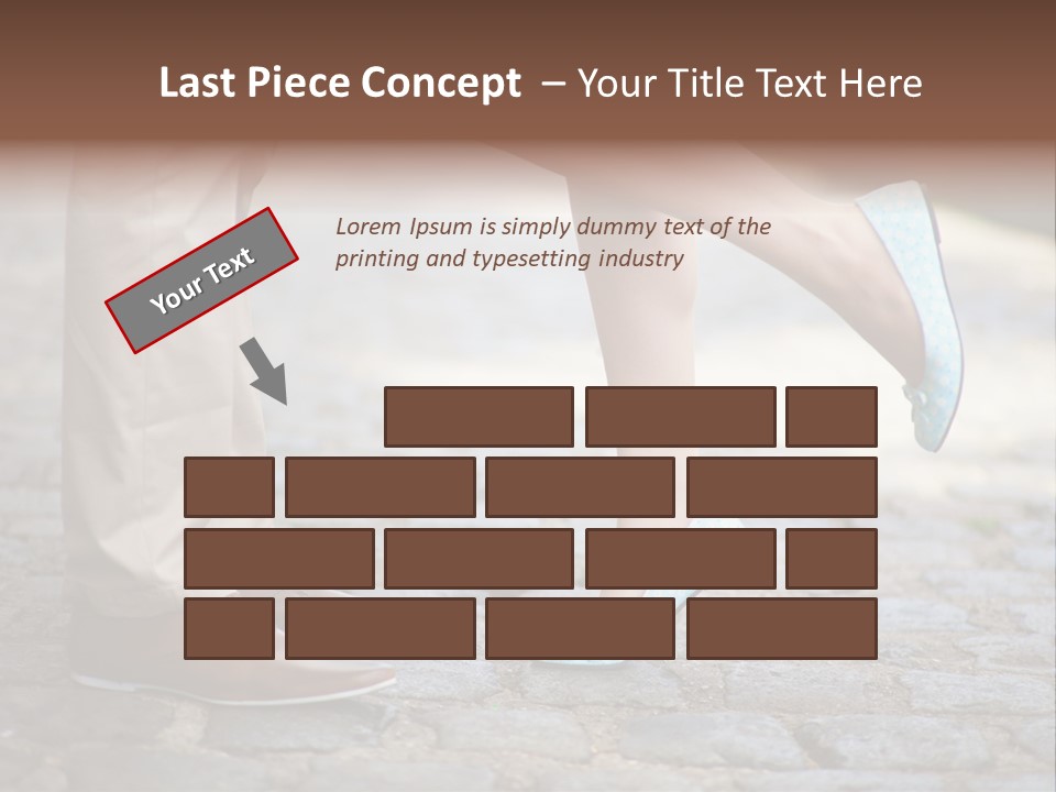 Feet Pavement Lover PowerPoint Template
