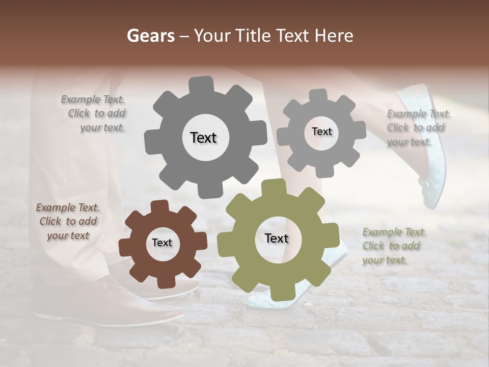 Feet Pavement Lover PowerPoint Template