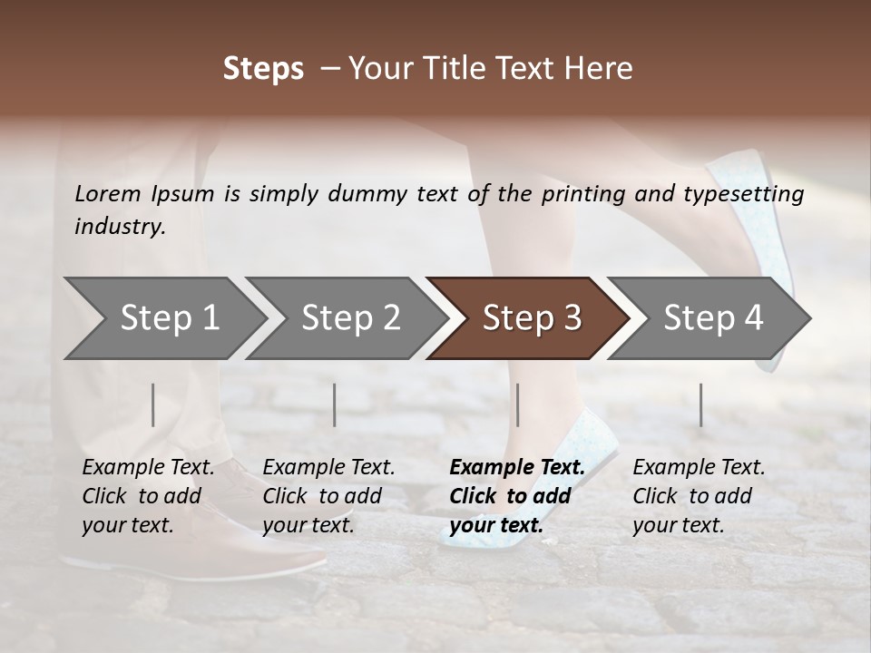 Feet Pavement Lover PowerPoint Template