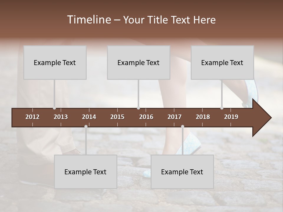 Feet Pavement Lover PowerPoint Template