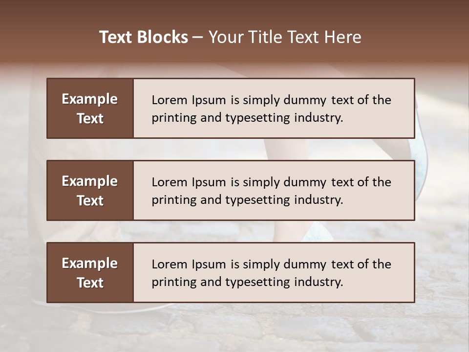Feet Pavement Lover PowerPoint Template