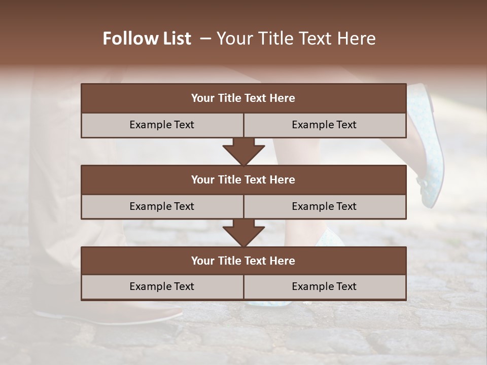 Feet Pavement Lover PowerPoint Template