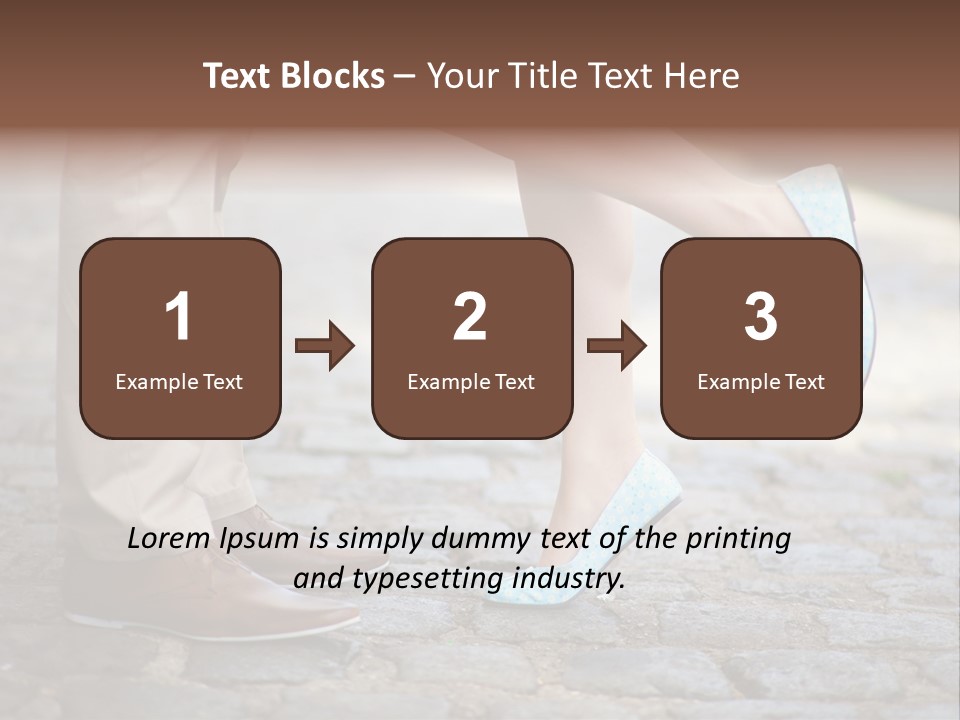 Feet Pavement Lover PowerPoint Template