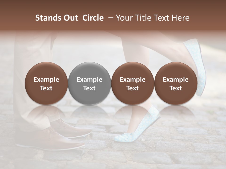 Feet Pavement Lover PowerPoint Template