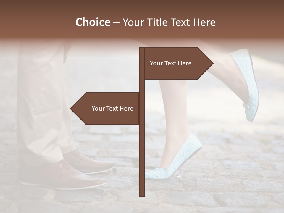 Feet Pavement Lover PowerPoint Template