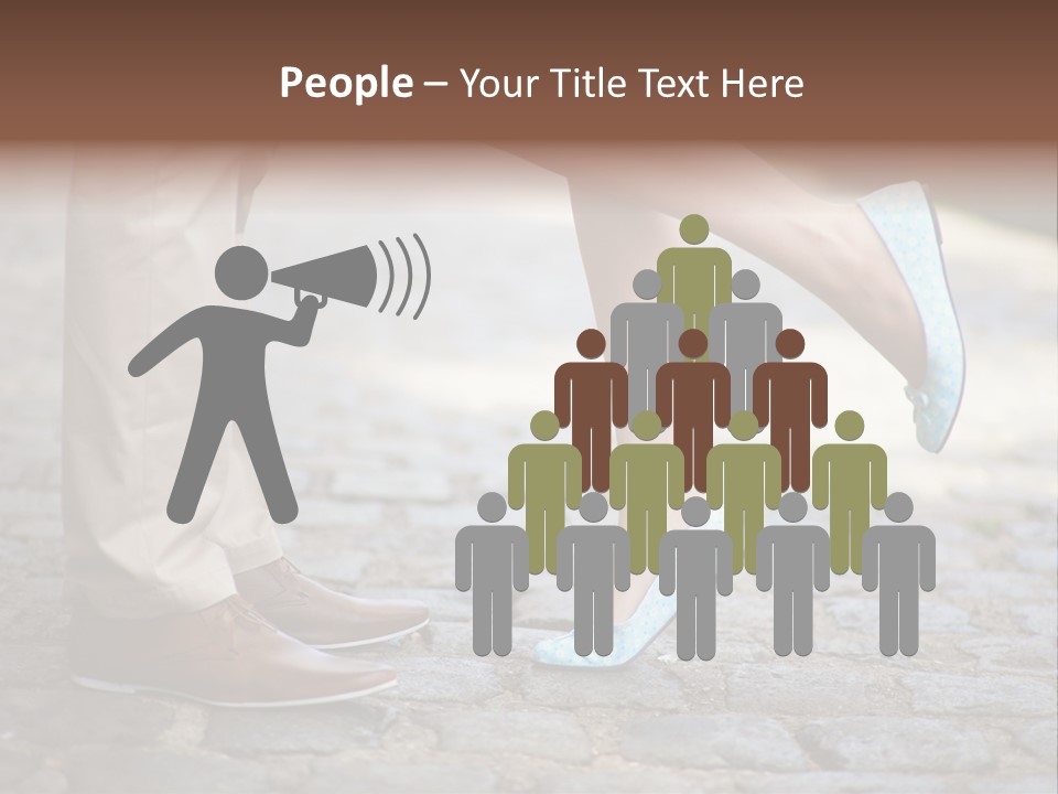 Feet Pavement Lover PowerPoint Template