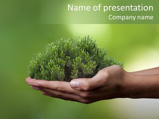 Sustainable Map Protect PowerPoint Template