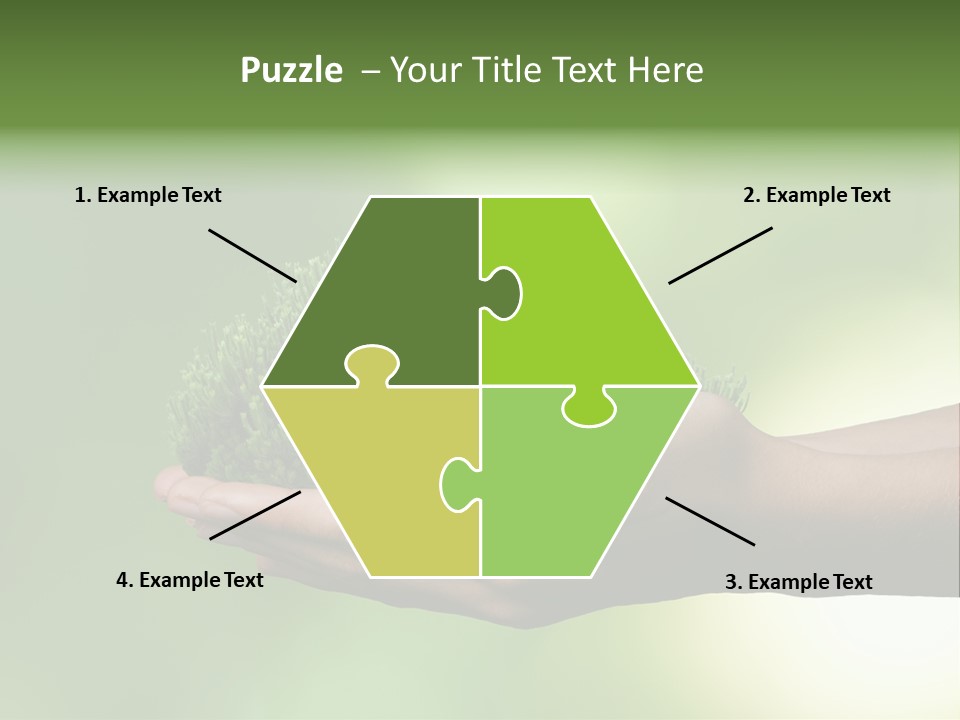 Sustainable Map Protect PowerPoint Template