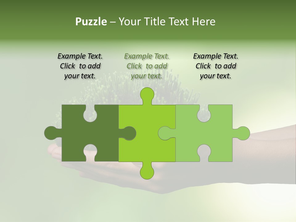 Sustainable Map Protect PowerPoint Template