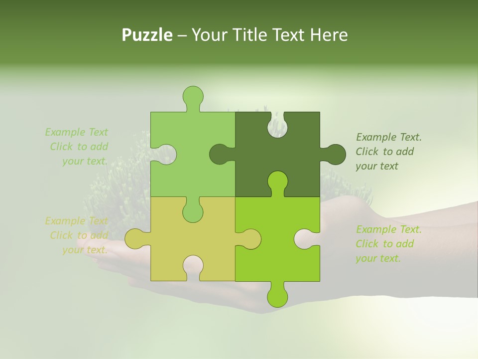 Sustainable Map Protect PowerPoint Template