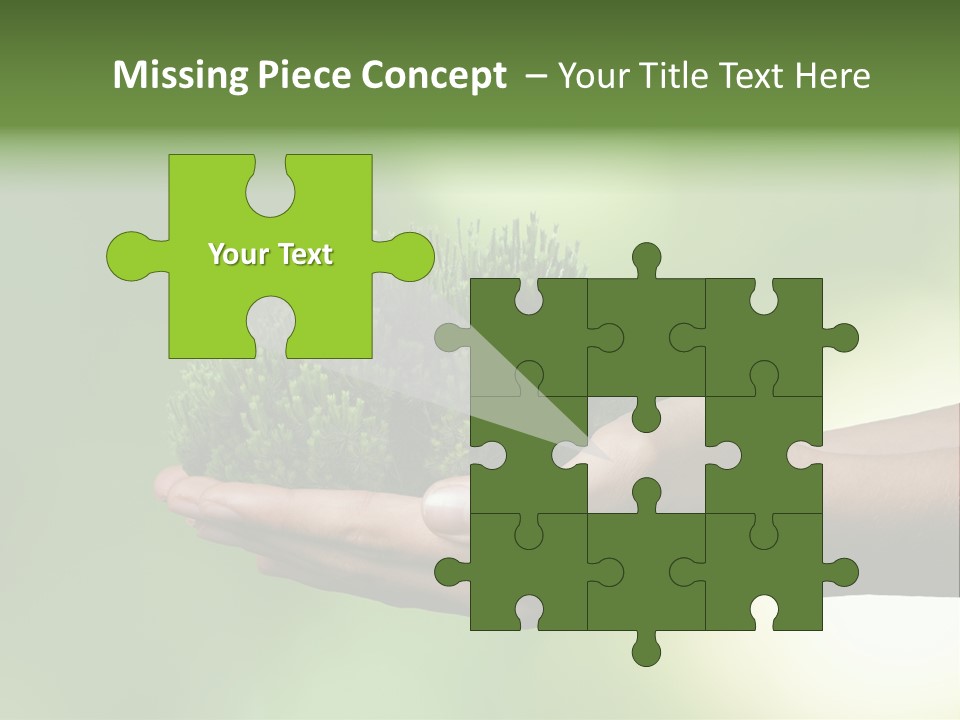 Sustainable Map Protect PowerPoint Template