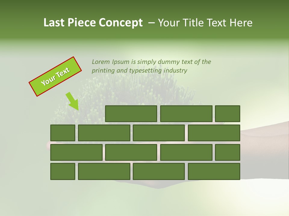 Sustainable Map Protect PowerPoint Template
