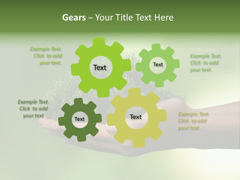 Sustainable Map Protect PowerPoint Template