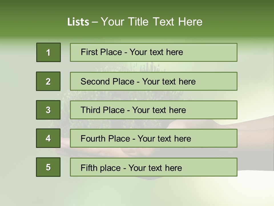 Sustainable Map Protect PowerPoint Template